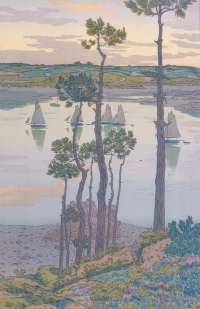 Las orillas del Trieux de Henri Rivière
