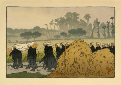 Entierro en Trestraou de Henri Rivière