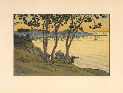 El puerto de Douarnenez de Henri Rivière