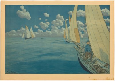 Noche en el mar de Henri Rivière