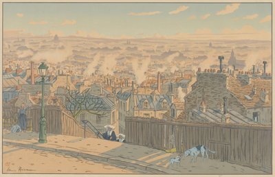 Paisajes parisinos: París vista desde Montmartre de Henri Rivière
