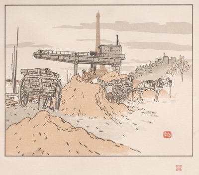 Treinta y seis vistas de la Torre Eiffel: Desde el Quai de Grenelle de Henri Rivière