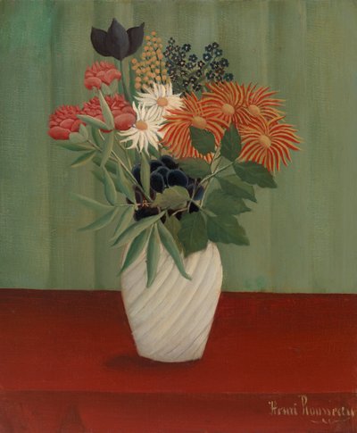 Ramo de Flores con China Asters y Tokyos de Henri Rousseau