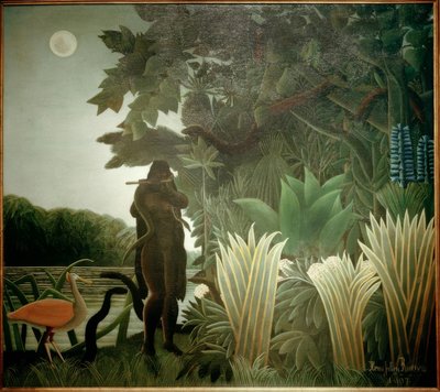 La encantadora de serpientes de Henri Rousseau