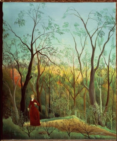 El paseo en el bosque de Henri Rousseau