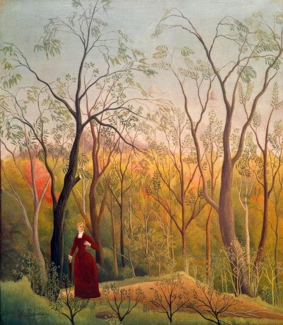 El paseo en el bosque de Henri Rousseau