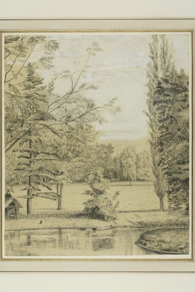 Paisaje de río y parque de Henri Rousseau