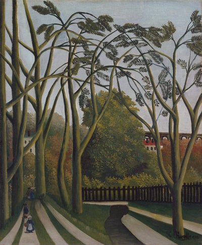 Las orillas del Bièvre cerca de Bicêtre, ca. 1908-09 de Henri Rousseau