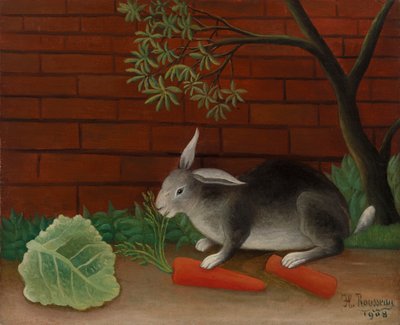 La comida del conejo de Henri Rousseau