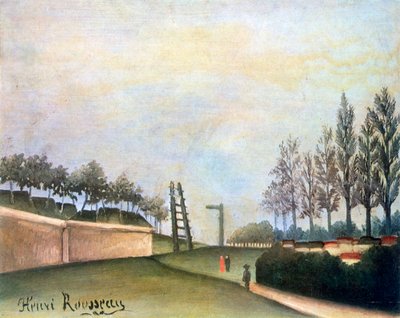 Vista de las Fortificaciones a la izquierda de la Puerta de Vanves, 1909 de Henri Rousseau