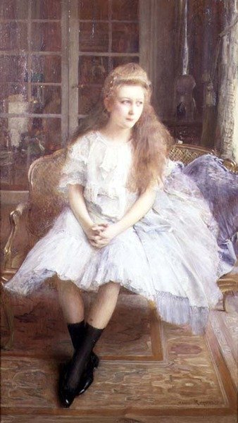 Retrato de una Niña de Henri Royer