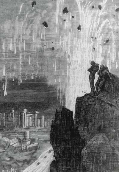 Ilustración de "20.000 leguas de viaje submarino" de Julio Verne de Henri Theophile Hildibrand