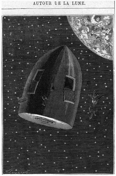 Partida hacia la Luna, ilustración de 