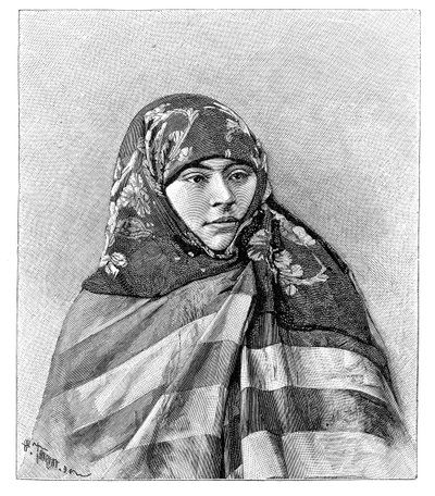 Una mujer de Brussa, Turquía, 1895 de Henri Thiriat