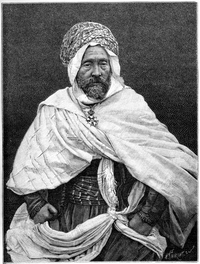 El Agha de Tugurt, c1890 de Henri Thiriat