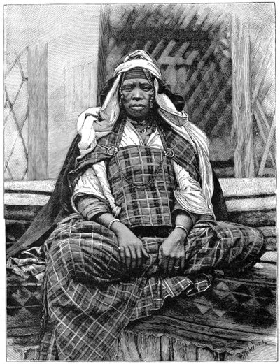 Mujer, Biskra, Argelia de Henri Thiriat