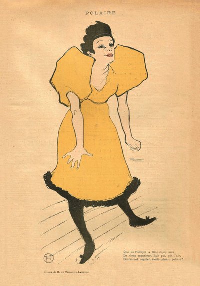Polaire, c. 1895 de Henri Toulouse Lautrec de