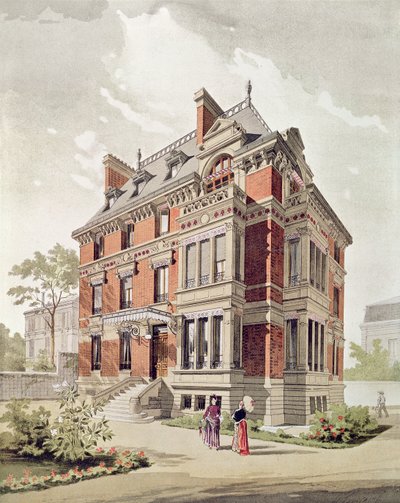 Proyecto para una villa, finales del siglo XIX de Henri Toussaint