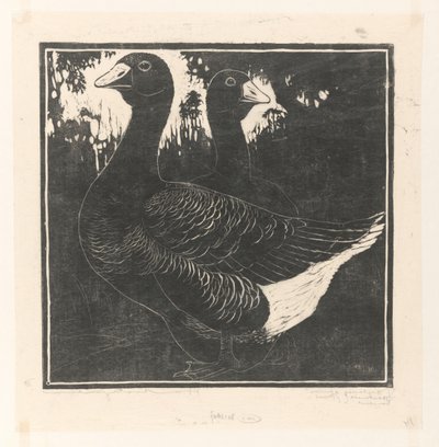 Toulouse ganzen (título original del objeto) de Henri Verstijnen (signed by artist)