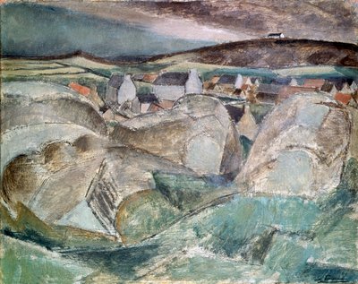 Pueblo entre las Rocas, c1910 de Henri Victor Gabriel Le Fauconnier