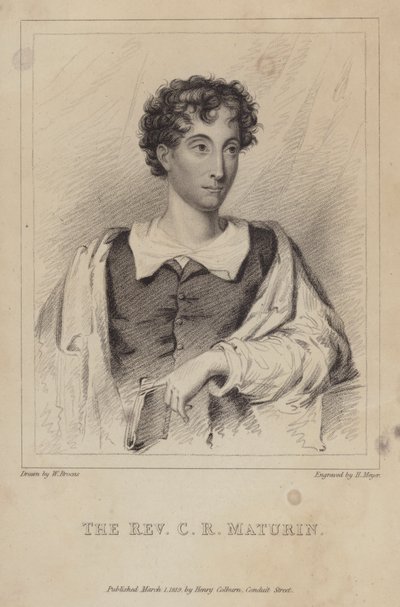 Charles Robert Maturin, clérigo protestante irlandés; novelista y dramaturgo de Henri after Meyer