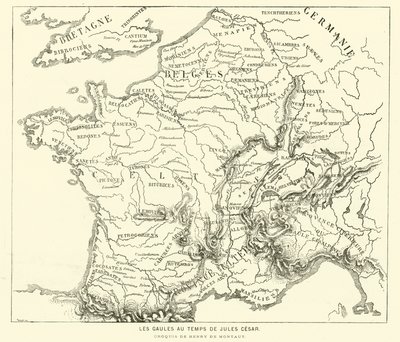 Tierras de los galos en la época de Julio César de Henri de (after) Montaut