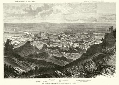 Roma vista desde la colina Celio en la época de Julio César de Henri de (after) Montaut