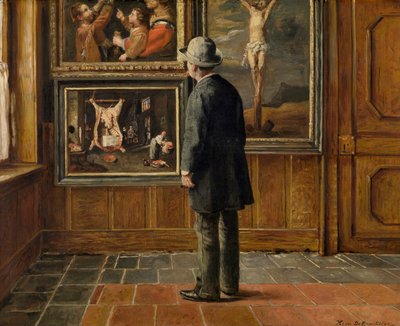 Cuadros en el "Terninckgesticht" de Amberes (óleo sobre lienzo) de Henri de Braekeleer