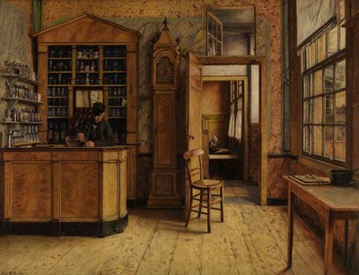 La vieja posada "Het Loodshuis" de Amberes (óleo sobre lienzo) de Henri de Braekeleer