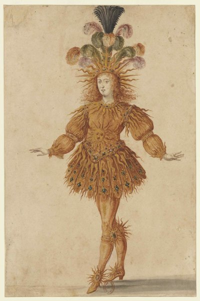 Luis XIV como Apolo en el ballet Ballet de la Nuit, 1653 de Henri de Gissey