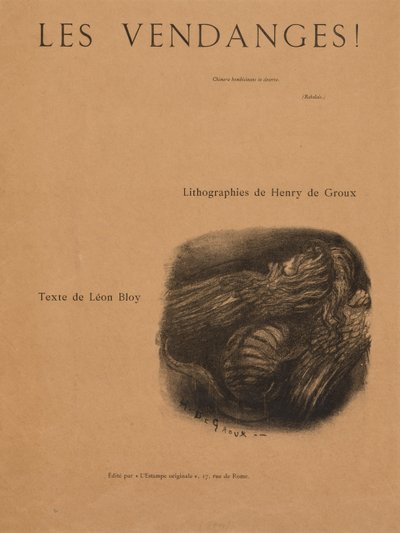 Las Vendimias!: Página de Título, 1894 de Henri de Groux