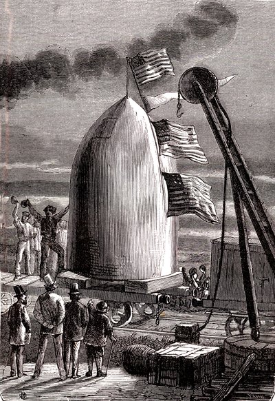 El proyectil del cañón gigante llegó a Stone