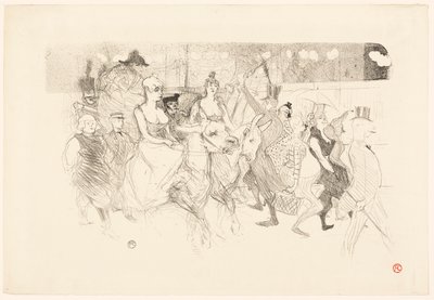 Una noche de gala en el Moulin Rouge de Henri de Toulouse-Lautrec