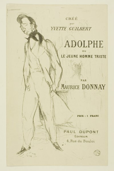 Adolphe—El Joven Triste de Henri de Toulouse-Lautrec