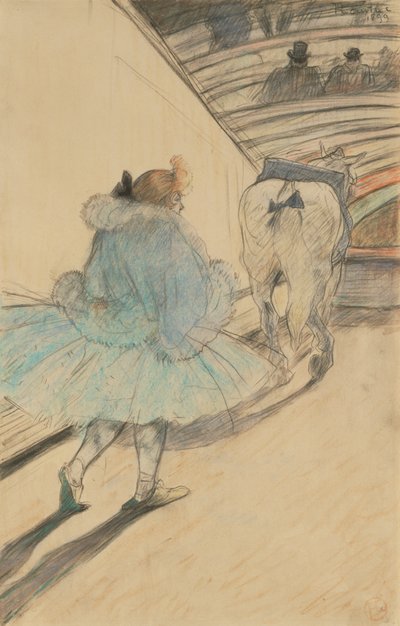 En el Circo: Entrando en la Pista de Henri de Toulouse Lautrec