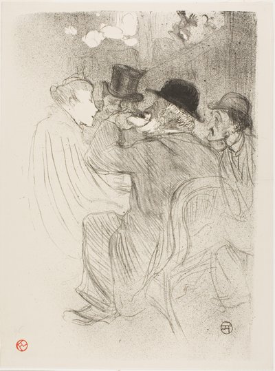 En el Moulin Rouge: ¡Un grosero! ¡Un verdadero grosero! de Henri de Toulouse-Lautrec