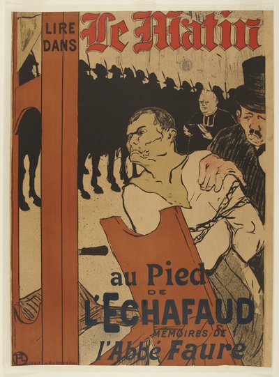 Al pie del cadalso de Henri de Toulouse-Lautrec