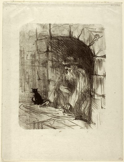 Trastienda de una tienda en Cracovia, de Au Pied du Sinaï de Henri de Toulouse-Lautrec