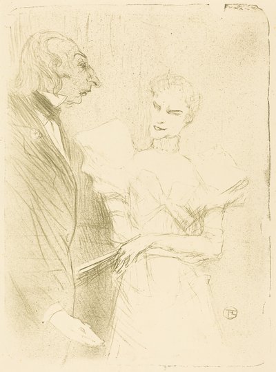 Brandès y Leloir en «Cabotins» de Henri de Toulouse-Lautrec