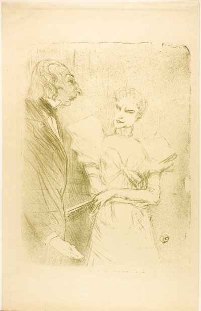 Brandès y Leloir, en Les Cabotins de Henri de Toulouse-Lautrec