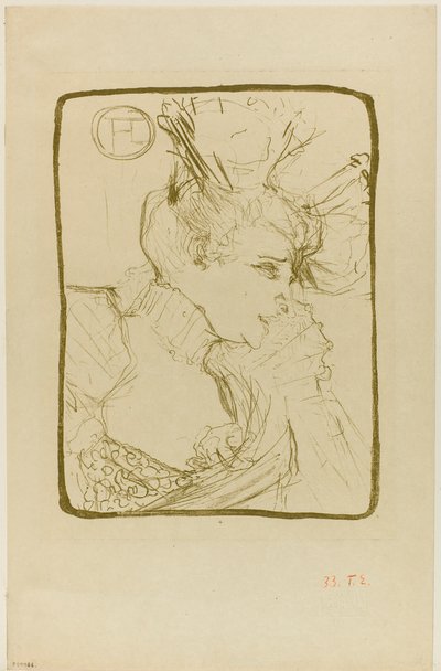 Busto de Mademoiselle Marcelle Lender de Henri de Toulouse-Lautrec