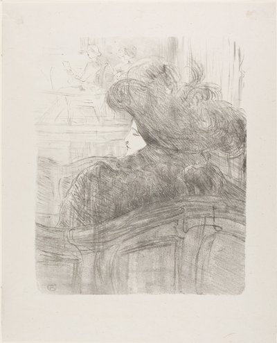 Cléo de Mérode, de Treize Lithographies de Henri de Toulouse-Lautrec