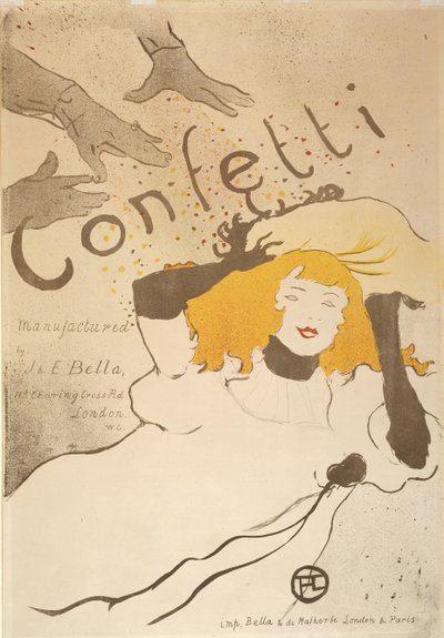 Confeti de Henri de Toulouse-Lautrec
