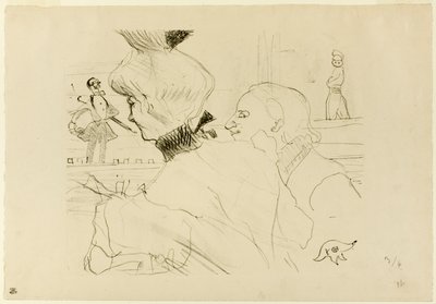 Pareja en un café-concierto de Henri de Toulouse-Lautrec