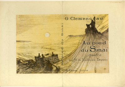 Portada de Au pied du Sinaï de Henri de Toulouse-Lautrec