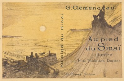 Cubierta para «Au pied du Sinaï» de Henri de Toulouse-Lautrec
