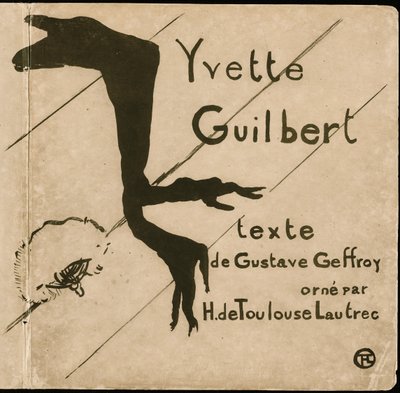 Portada de Yvette Guilbert de Henri de Toulouse-Lautrec