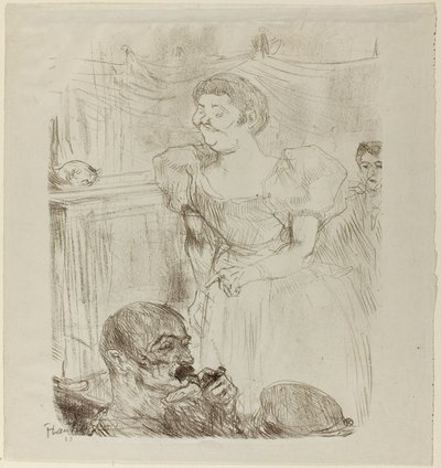 Di ti Fellow, cantante inglés en un café-concierto de Henri de Toulouse-Lautrec