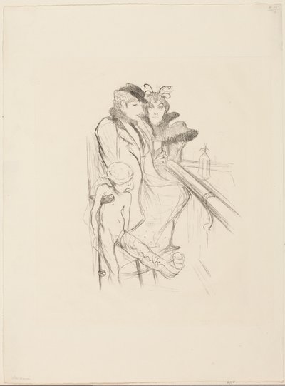 Eros bañado de Henri de Toulouse-Lautrec