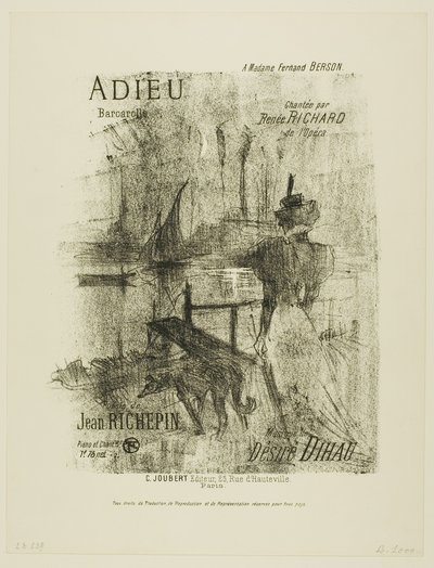 Despedida, de Mélodies de Désiré Dihau de Henri de Toulouse-Lautrec